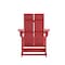 Flash Furniture Red Modern Poly Resin Adirondack Rocking Chair JJ-C14709-RED-GG - alternate 4